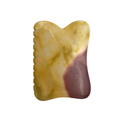 Herramientas de masaje corporal de estilo chino Mookaite para la belleza Guasha Piedra de desecho de cara Gua Sha Piedra de terapia de masaje herramienta final