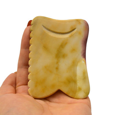 Herramientas de masaje corporal de estilo chino Mookaite para la belleza Guasha Piedra de desecho de cara Gua Sha Piedra de terapia de masaje herramienta final