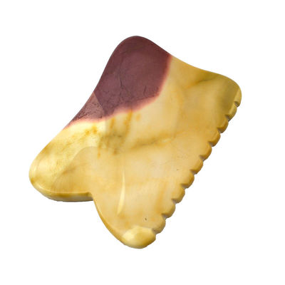 Herramientas de masaje corporal de estilo chino Mookaite para la belleza Guasha Piedra de desecho de cara Gua Sha Piedra de terapia de masaje herramienta final