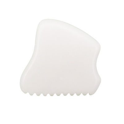 Masajista corporal piedra Gua Sha de jade blanco para masaje facial y de cuello mejor opción