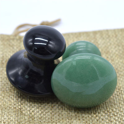 Piedra de masaje Gua Sha en forma de hongo Herramienta de aventurina verde hecha a mano para el rejuvenecimiento facial