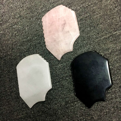 Área de masaje corporal Función musical Gua Sha raspador de piel Jade Cuarzo Rosa Masajeador facial con entrenamiento en el lugar