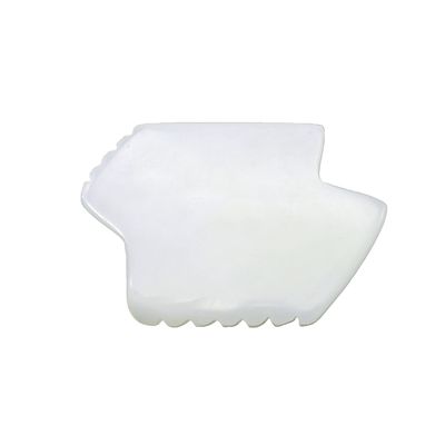 Disponible Logotipo Natural de Jade Blanco Gua Sha Tratamiento de raspado Guasha Herramientas para masaje corporal y facial con fisioterapia infrarroja