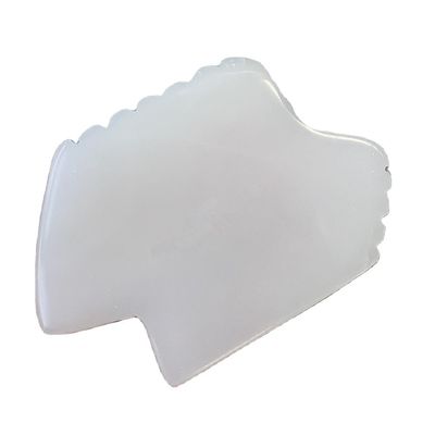 Disponible Logotipo Natural de Jade Blanco Gua Sha Tratamiento de raspado Guasha Herramientas para masaje corporal y facial con fisioterapia infrarroja