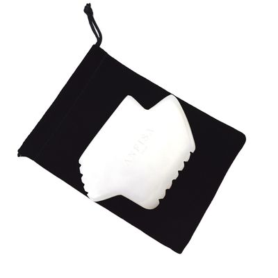 Disponible Logotipo Natural de Jade Blanco Gua Sha Tratamiento de raspado Guasha Herramientas para masaje corporal y facial con fisioterapia infrarroja