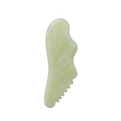 Personalizado Xiuyn natural Jade Guasha herramienta de piedra raspado masaje Gua Sha tabla para la belleza con certificado y logotipo personalizado