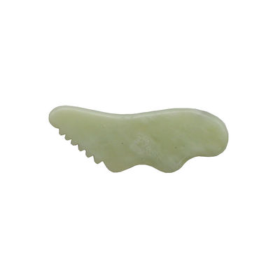 Personalizado Xiuyn natural Jade Guasha herramienta de piedra raspado masaje Gua Sha tabla para la belleza con certificado y logotipo personalizado