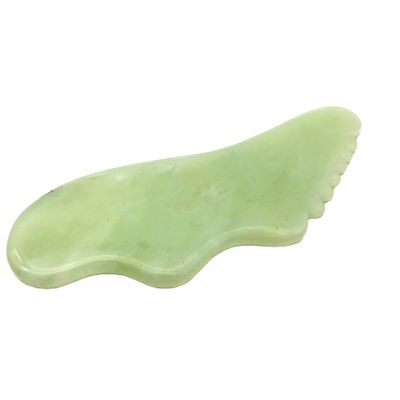 Personalizado Xiuyn natural Jade Guasha herramienta de piedra raspado masaje Gua Sha tabla para la belleza con certificado y logotipo personalizado