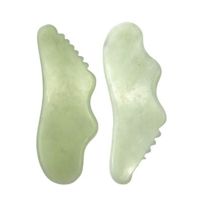 Personalizado Xiuyn natural Jade Guasha herramienta de piedra raspado masaje Gua Sha tabla para la belleza con certificado y logotipo personalizado