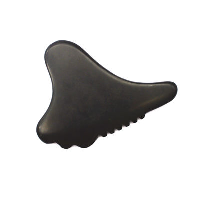 Área de masaje de cuerpo completo Auténtico negro Facial ecológico Gua Sha herramienta Masajista facial 105 * 77mm 114 * 74mm 2 piezas AKBS-030