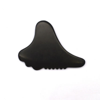 Área de masaje de cuerpo completo Auténtico negro Facial ecológico Gua Sha herramienta Masajista facial 105 * 77mm 114 * 74mm 2 piezas AKBS-030