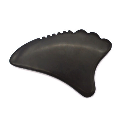 Área de masaje de cuerpo completo Auténtico negro Facial ecológico Gua Sha herramienta Masajista facial 105 * 77mm 114 * 74mm 2 piezas AKBS-030