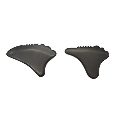 Área de masaje de cuerpo completo Auténtico negro Facial ecológico Gua Sha herramienta Masajista facial 105 * 77mm 114 * 74mm 2 piezas AKBS-030