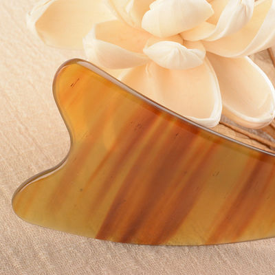 OEM / ODM Acceptable Cuerno de buey Guasha herramienta de masaje para la cara y el cuerpo herramienta de piedra natural Gua Sha