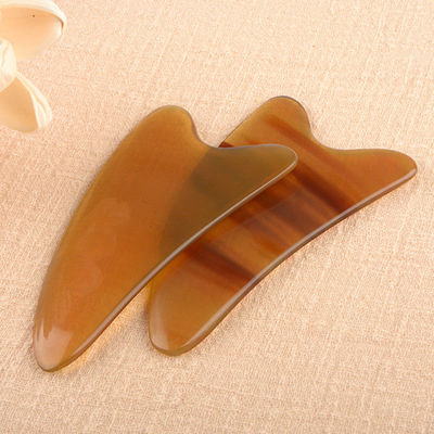 OEM / ODM Acceptable Cuerno de buey Guasha herramienta de masaje para la cara y el cuerpo herramienta de piedra natural Gua Sha