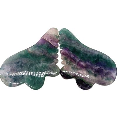 Llegadas Fluorito Jade Gua Sha Tabla para Masaje del Cuerpo Herramienta en Colorido