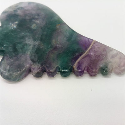 Llegadas Fluorito Jade Gua Sha Tabla para Masaje del Cuerpo Herramienta en Colorido