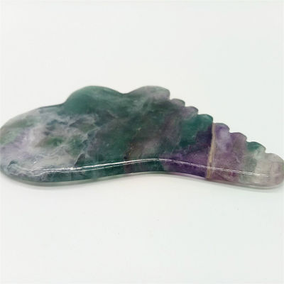 Llegadas Fluorito Jade Gua Sha Tabla para Masaje del Cuerpo Herramienta en Colorido