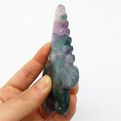 Llegadas Fluorito Jade Gua Sha Tabla para Masaje del Cuerpo Herramienta en Colorido