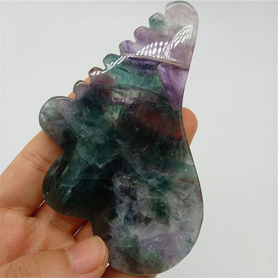 Llegadas Fluorito Jade Gua Sha Tabla para Masaje del Cuerpo Herramienta en Colorido