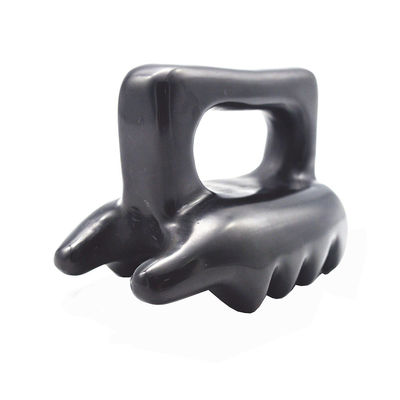 OEM ODM Mejor masajeador facial para cuidado personal herramienta de belleza Gua Sha Natural Negro Piedra Bian Guasha Cepillo Masajeador corporal