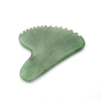 Forma de corazón Aventurine verde Guasha masajista 100% natural de jade Aventurine Gua Sha con etiqueta privada