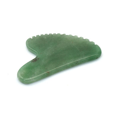 Forma de corazón Aventurine verde Guasha masajista 100% natural de jade Aventurine Gua Sha con etiqueta privada