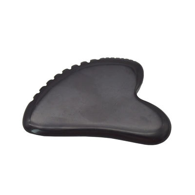 Jade natural de piedra Gua Sha tabla para raspar masaje en la cara y el cuerpo Negro Guasha piedra herramienta