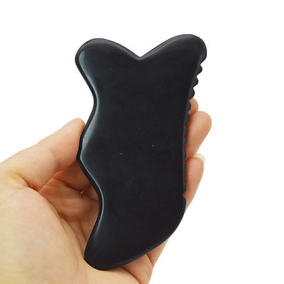 2024 Herramienta de masaje Gua Sha de mano única de 7 bordes Gua Sha Bian piedra Gua Sha Herramienta facial Función de la cabeza Masajista de atención médica