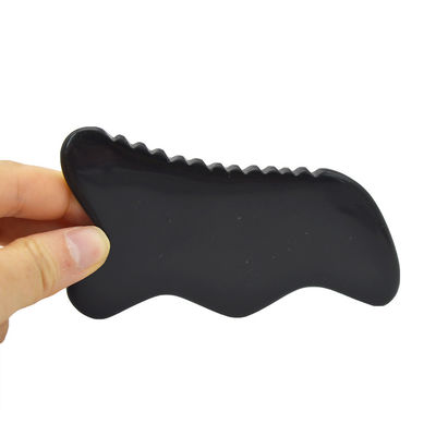 2024 Herramienta de masaje Gua Sha de mano única de 7 bordes Gua Sha Bian piedra Gua Sha Herramienta facial Función de la cabeza Masajista de atención médica