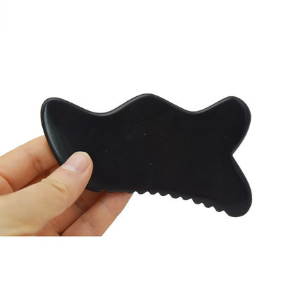 2024 Herramienta de masaje Gua Sha de mano única de 7 bordes Gua Sha Bian piedra Gua Sha Herramienta facial Función de la cabeza Masajista de atención médica