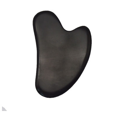 Forma de corazón Piedra Bian Jade Guasha Piedra Gua Sha Herramientas con función de control de tiempo y medida de 78 * 54 * 5mm