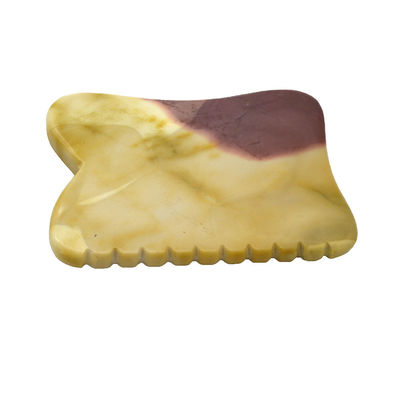 Negro 7*5,5*0,5cm Rodonita o Mookaite Jade Gua sha tabla guasha Piedra raspando Guasha Herramientas de masaje para el cuidado de la cara