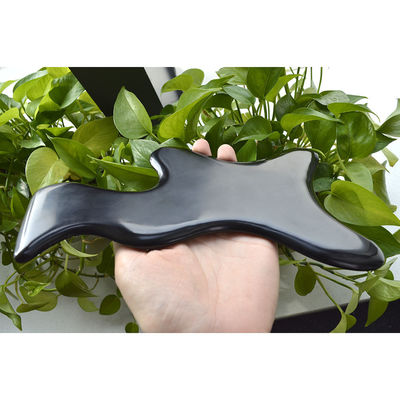 Piedra Bian Negro Grande Gua Sha Drenaje Linfático Herramienta de masaje para cuello espalda hombro cintura glúteos terapia corporal Herramientas de masaje