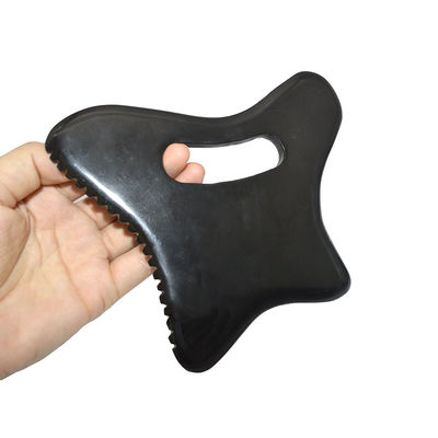 Masajista corporal con 2024 Piedra Bian Negra de tamaño grande Piedra Gua Sha y tamaño del producto 165 * 140 * 50 mm