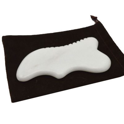 Masaje personalizado con tabla de piedra Gua Sha Guasha Scarping Masajista corporal de Jade Blanco Scarping Herramientas faciales y corporales