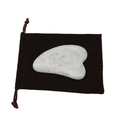 Herramienta portátil de Gua Sha Massager de jade blanco pulido para relajación muscular y mejora de la belleza