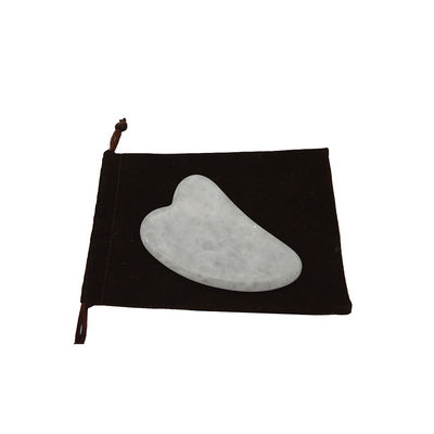 Herramienta portátil de Gua Sha Massager de jade blanco pulido para relajación muscular y mejora de la belleza