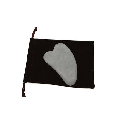 Herramienta portátil de Gua Sha Massager de jade blanco pulido para relajación muscular y mejora de la belleza