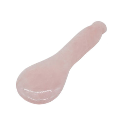 2024 Productos de tendencia Rosa Cuarzo Bastón de Piedra Gua Sha Pluma para ojos y rostro Cuidado de la salud de Jade Natural