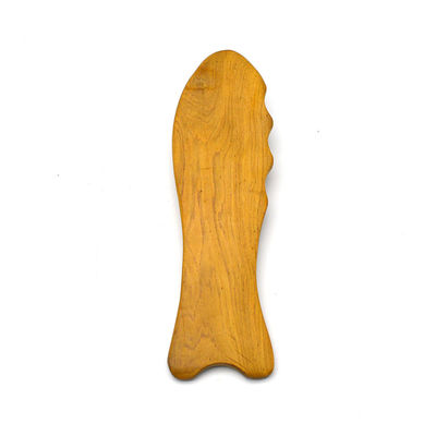 Herramienta Gua Sha en forma de pez de madera de 140*45mm perfecta para masajes y desintoxicación