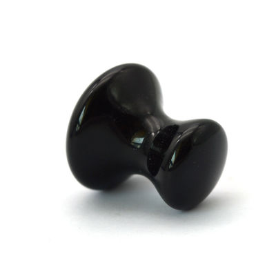 Kit de masaje de piedra de jade natural pulida con Aventurina verde en forma de hongo y piedras de obsidiana negra para Gua Sha