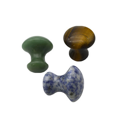 40 mm de altura 30 mm de diámetro piedra de masaje de cuarzo rosa en forma de hongo