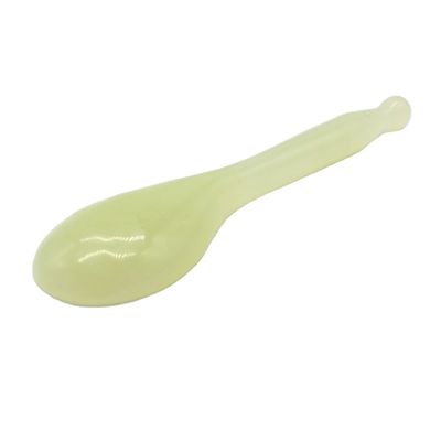 Cuidado del cuerpo Xiuyan Jade Gua Sha herramienta de masaje de cuchara verde Guasha Scarping herramienta para la salud y el bienestar