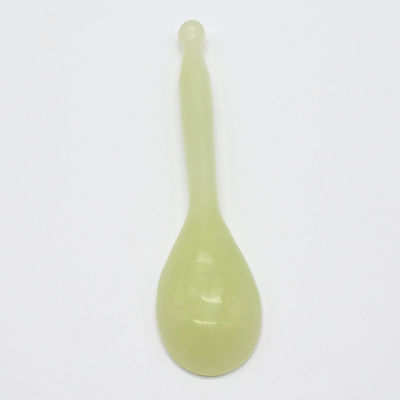 Cuidado del cuerpo Xiuyan Jade Gua Sha herramienta de masaje de cuchara verde Guasha Scarping herramienta para la salud y el bienestar