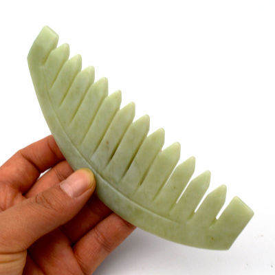 Masajista facial 2019 Gua Sha Xiuyan Jade raspado de masaje peine con el cabello para regular la función regular el cuerpo