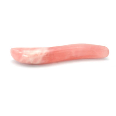 Palos de masaje de cuarzo rosa pulido Gua Sha 110 mm de longitud para el tratamiento del ojo facial y puntos de acupuntura