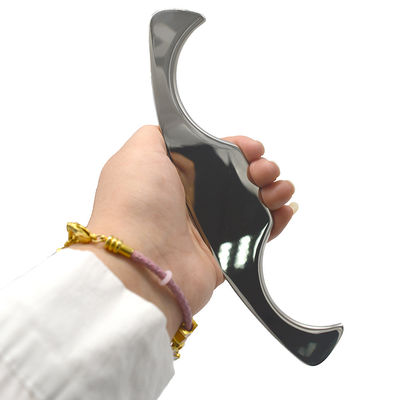 Masajista 2024 Gua Sha Tabla de raspado Herramienta de masaje de acero inoxidable Retro Meridiano de raspado Guasha para OEM ODM