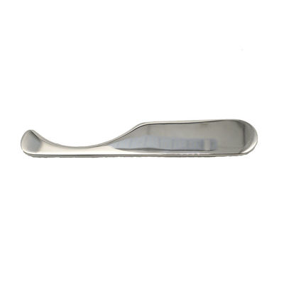 15.5 * 2.5cm Plata Gua ShaScraping Mesa de masaje cuerpo Guasha herramienta de masaje de acero inoxidable herramientas de raspado para aliviar el dolor