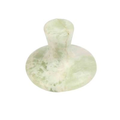 Piedra de masaje en forma de hongo verde para masaje de tejidos profundos y modo de masaje SPA relajante No abkgs-022